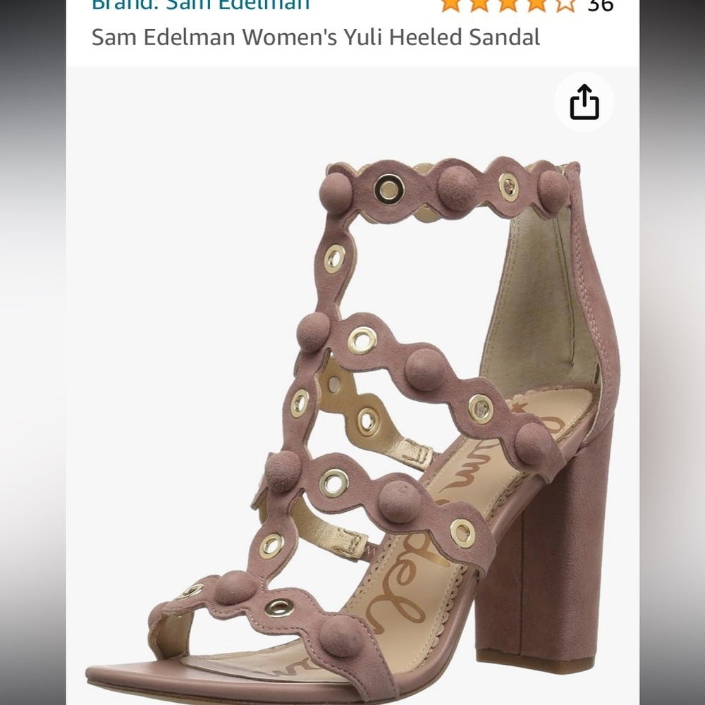 50%offw❤️ Sam Edelman heels Yuli 7 suede lock heel 👠S4